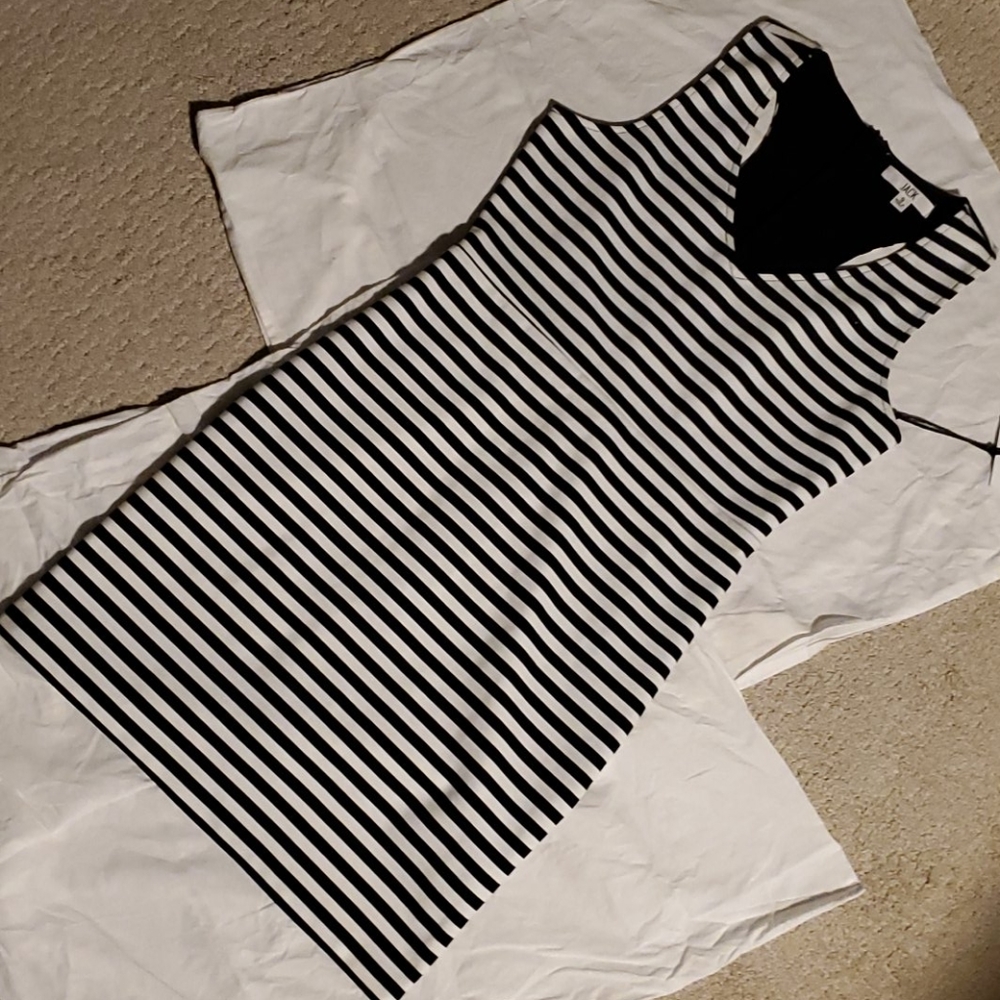 Jack by BB Dakota Black and White striped bodycon
